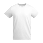 T-shirt de algodão de malha orgânico para homem 175 g/m2 Roly cor branco