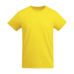 T-shirt de algodão de malha orgânico para homem 175 g/m2 Roly cor amarelo