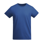 T-shirt de algodão de malha orgânico para homem 175 g/m2 Roly cor azul real