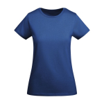 T-shirt de algodão de malha orgânico para mulher 175 g/m2 Roly cor azul real