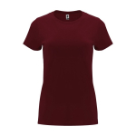 T-shirt 100% de algodão de malha para mulher 170 g/m2 Roly cor bordeaux