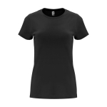 T-shirt 100% de algodão de malha para mulher 170 g/m2 Roly cor preto