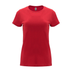 T-shirt 100% de algodão de malha para mulher 170 g/m2 Roly cor vermelho