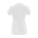 T-shirt 100% de algodão de malha para mulher 170 g/m2 Roly cor branco segunda vista traseira