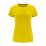 T-shirt 100% de algodão de malha para mulher 170 g/m2 Roly cor amarelo