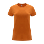 T-shirt 100% de algodão de malha para mulher 170 g/m2 Roly cor cor-de-laranja