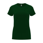 T-shirt 100% de algodão de malha para mulher 170 g/m2 Roly cor verde garrafa