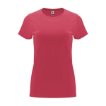 T-shirt 100% de algodão de malha para mulher 170 g/m2 Roly cor vermelho dessaturado