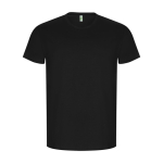 T-shirt 100% de algodão orgânico para homem 160 g/m2 Roly cor preto