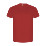 T-shirt 100% de algodão orgânico para homem 160 g/m2 Roly cor vermelho