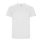 T-shirt técnica 50% de poliéster reciclado para homem 135 g/m2 Roly cor branco