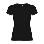 T-shirt 100% de algodão de malha para mulher 155 g/m2 Roly cor preto