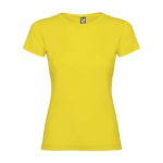 T-shirt 100% de algodão de malha para mulher 155 g/m2 Roly cor amarelo