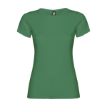 T-shirt 100% de algodão de malha para mulher 155 g/m2 Roly cor verde