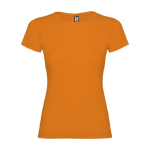 T-shirt 100% de algodão de malha para mulher 155 g/m2 Roly cor cor-de-laranja