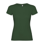 T-shirt 100% de algodão de malha para mulher 155 g/m2 Roly cor verde garrafa