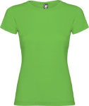 T-shirt 100% de algodão de malha para mulher 155 g/m2 Roly cor verde relva