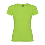 T-shirt 100% de algodão de malha para mulher 155 g/m2 Roly cor verde-lima