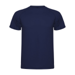 T-shirt técnica de poliéster de ponto piqué para homem 150 g/m2 Roly cor azul-marinho