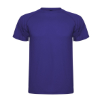 T-shirt técnica poliéster de ponto piqué para crianças 150 g/m2 Roly cor violeta