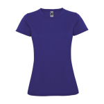 T-shirt técnica de ponto piqué para mulher 150 g/m2 Roly cor violeta