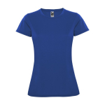 T-shirt técnica de ponto piqué para mulher 150 g/m2 Roly cor azul real