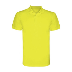 Pólo técnico de poliéster de ponto piqué para homem 150 g/m2 Roly cor amarelo fluorescente