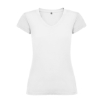 T-shirt 100% de algodão de malha para mulher 155 g/m2 Roly cor branco