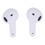 Auriculares sem fios ergonómicos em estojo personalizável cor branco sétima vista