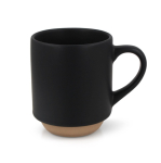 Caneca com elegante design finlandês na parte inferior 180 ml cor preto