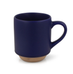 Caneca com elegante design finlandês na parte inferior 180 ml cor azul-escuro