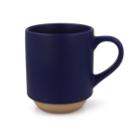 Caneca com elegante design finlandês na parte inferior 300 ml cor azul-escuro