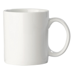 Caneca branca de cerâmica especial para sublimação 300 ml cor branco quarta vista