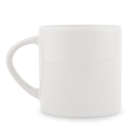 Caneca pequena com pega triangular especial para sublimação 180 ml cor branco quinta vista