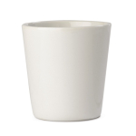 Caneca de cerâmica com pega quadrada na parte superior 180 ml cor branco terceira vista