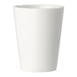 Caneca de porcelana branca, grande pega triangular feita na UE 270 ml cor branco terceira vista