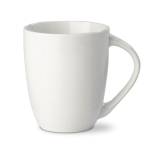 Caneca de porcelana com grande pega triangular feita na UE 270 ml cor branco