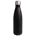 Garrafa de aço de parede dupla com design de efeito splash 500 ml cor branco/preto