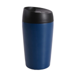 Copo takeaway com função de abrir e fechar por botão 240 ml cor azul