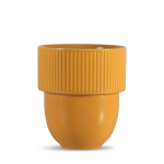 Caneca empilhável de design original em várias cores 270 ml cor amarelo