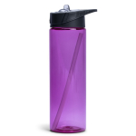 Garrafa de plástico sem BPA com palhinha incluída 700 ml cor cor-de-rosa