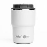 Copo takeaway de parede dupla com tecnologia Asobu 355 ml cor branco