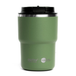 Copo takeaway de parede dupla com tecnologia Asobu 355 ml cor verde