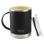 Copo takeaway com tecnologia Asobu e compatível com cafeteiras 360 ml cor preto