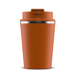 Copo takeaway de parede dupla compatível com cafeteiras 280 ml cor cor-de-laranja