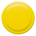 Clássico frisbee de plástico design monocromático para personalizar cor amarelo segunda vista