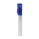 Sabão para limpar as mãos com pulverizador 8ml CleanSpray cor azul transparente