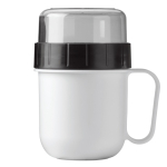 Caneca porta-comida especial para iogurte ou sopa de 520 e 230 ml cor branco quarta vista