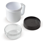 Caneca porta-comida especial para iogurte ou sopa de 520 e 230 ml cor branco sétima vista