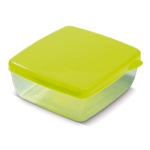 Lancheira quadrada com bolsa de gel refrigerante na tampa 750 ml cor verde-lima